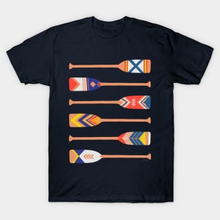 Canoe Paddles - Navy T-Shirt